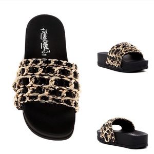 🛑 sold 🛑Jeffrey Campbell Chain Slides